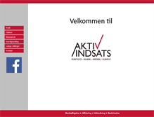 Tablet Screenshot of aktivindsats.dk